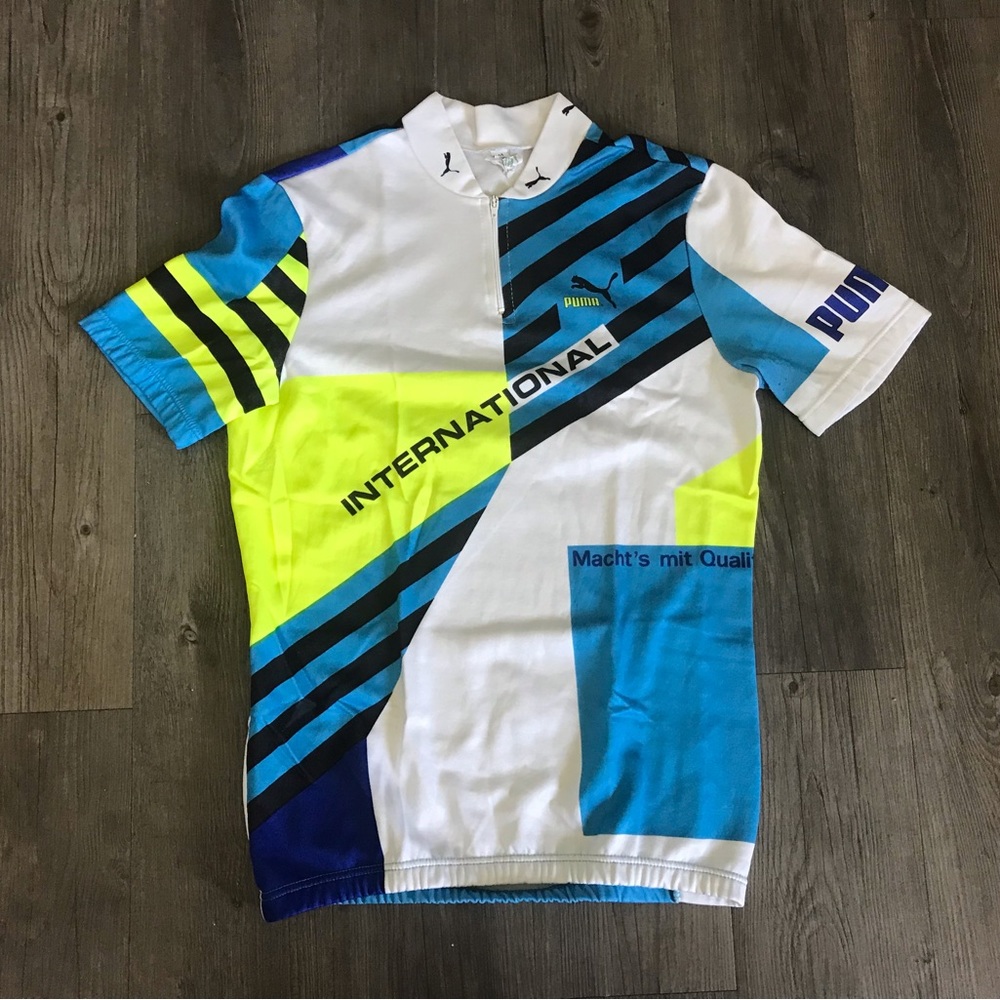Vintage Puma Cycling Jersey - Medium